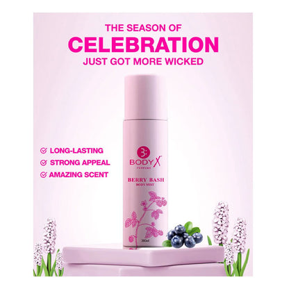 Bodyx Berry Bash Unisex Body Mist 200ml